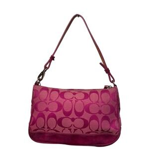 Vintage Y2K COACH Signature Pink 6094 Signature Demi Bag Shoulder Purse
